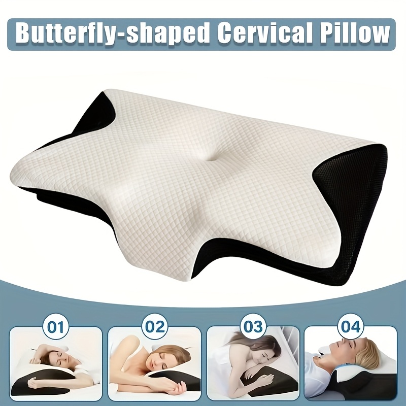 E-shop Ein Stück Schmetterlingsförmiges Nackenkissen, ideal für Seitenschläfer, Rückenschläfer und Bauchschläfer. Dieses ergonomische, langsam