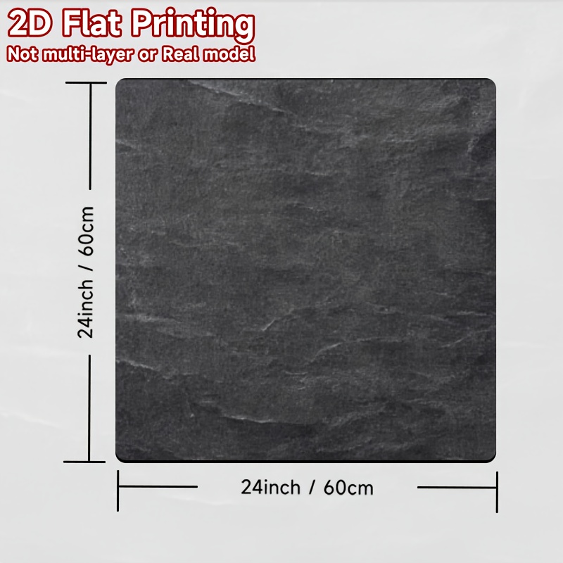 TEMU 2d Flat Printing,1pc, Washing Machine Top Cover Mat Mottled Charcoal Canvas, Suitable For Modern Washer And Top Covers For Laundry Room