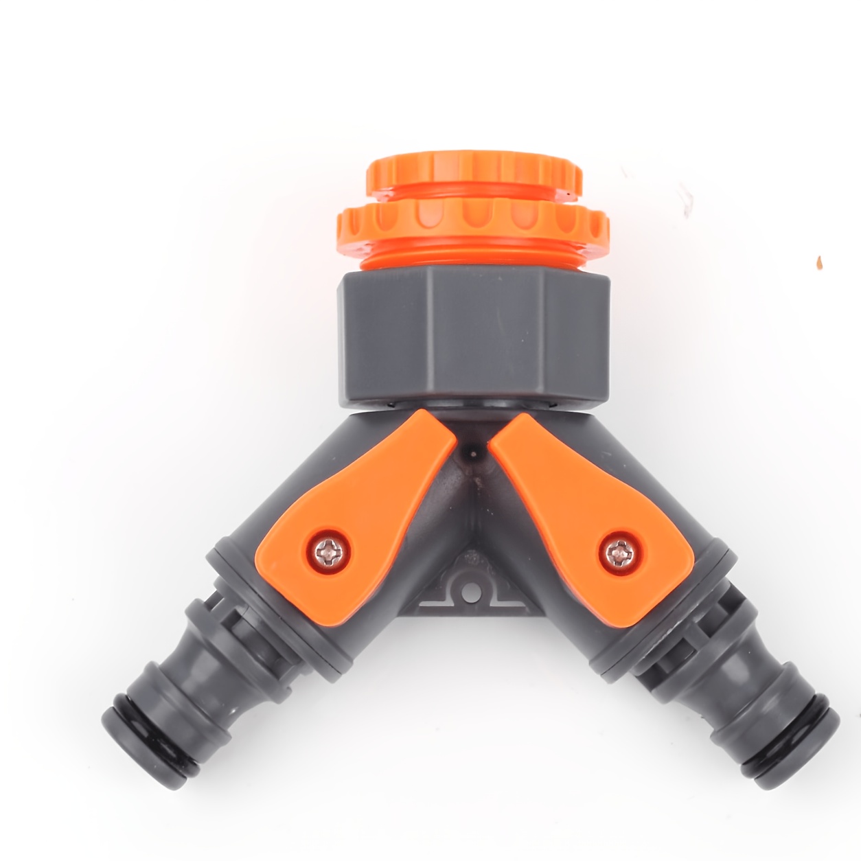 TEMU de robinet bidirectionnel multi-spécifications avec interfaces 1/2", 3/4" et 1", interrupteur indépendant, double sortie, rapide pour tuyau