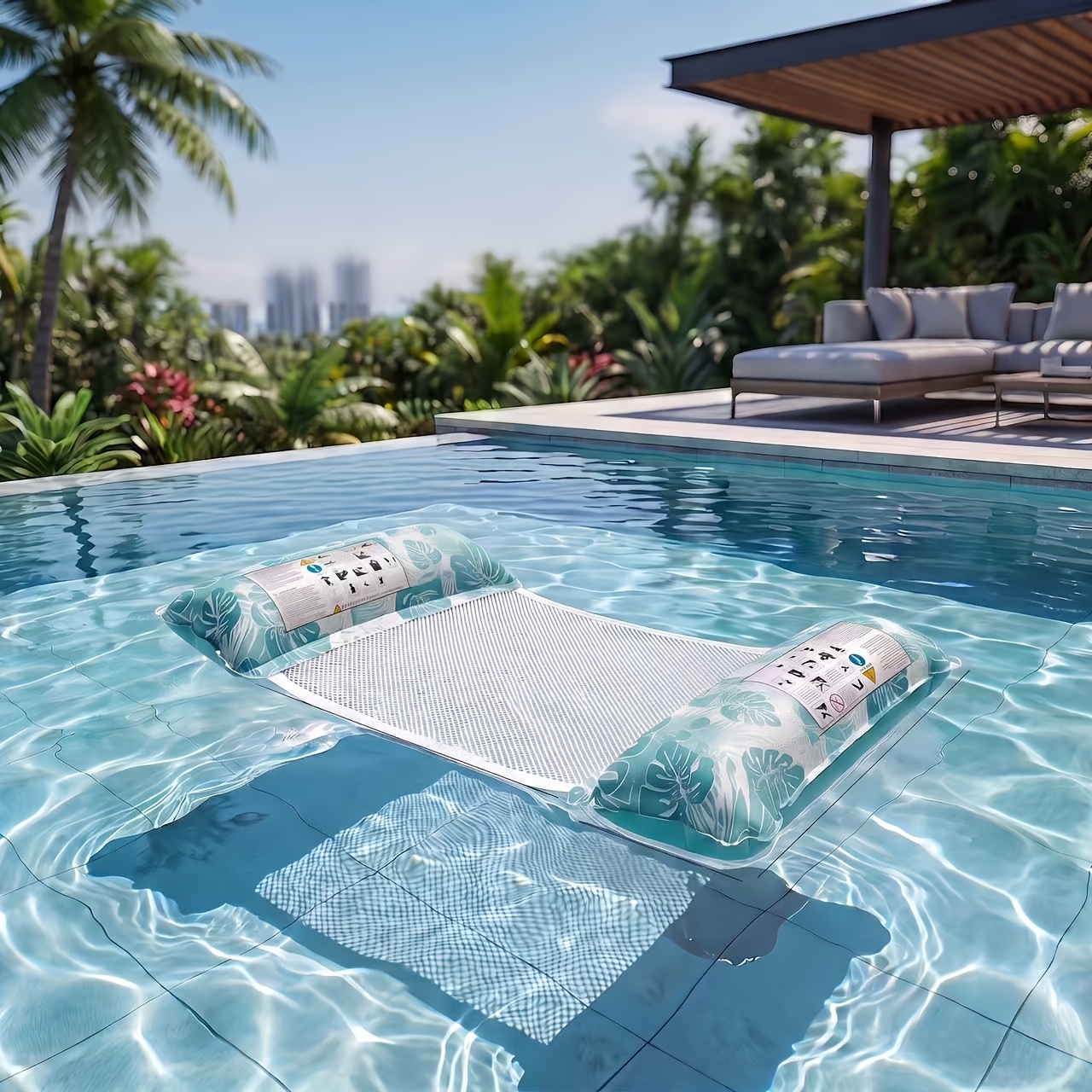 4-In-1 Multifunctional Inflatable Water Hammock for Pool & Beach