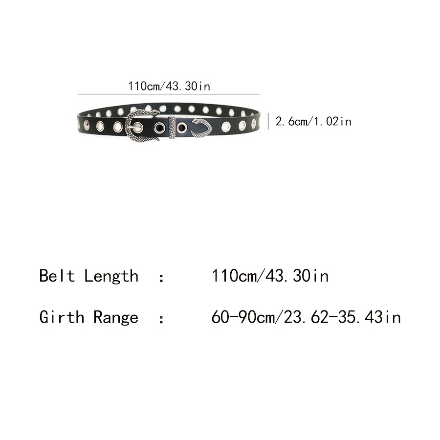 Retro Carved Needle Buckle Belt for Men