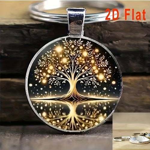 Artikelbild 30 stück {10 sets} lebenstree schlüsselanhänger segensgeschenk set, enthält 10 stück grüne blatt dankeskarten, 10 stück weiße tasche und 10 stück lebenstree schlüsselanhänger. für die einschulung