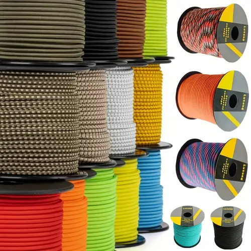 30m 50m 4mm braided rope handmade diy rope suitable for outdoor hiking braiding camping sports and outdoor supplies