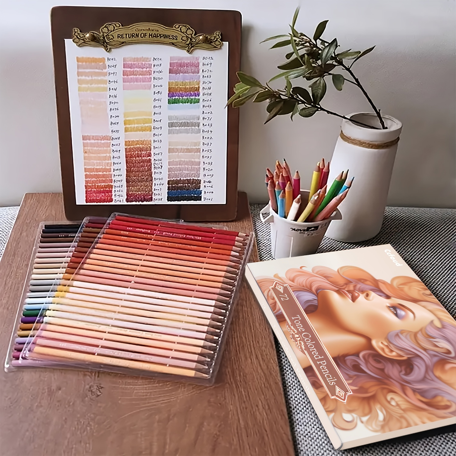 Professional 72-Color Drawing Pencil Set for Artists