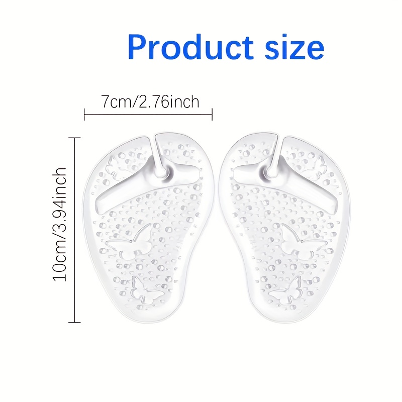 Image of Of Toe Gel Pads, Toe Protectors, Forefoot Cushions, Non-slip Shoe Insoles, Suitable For Sandals