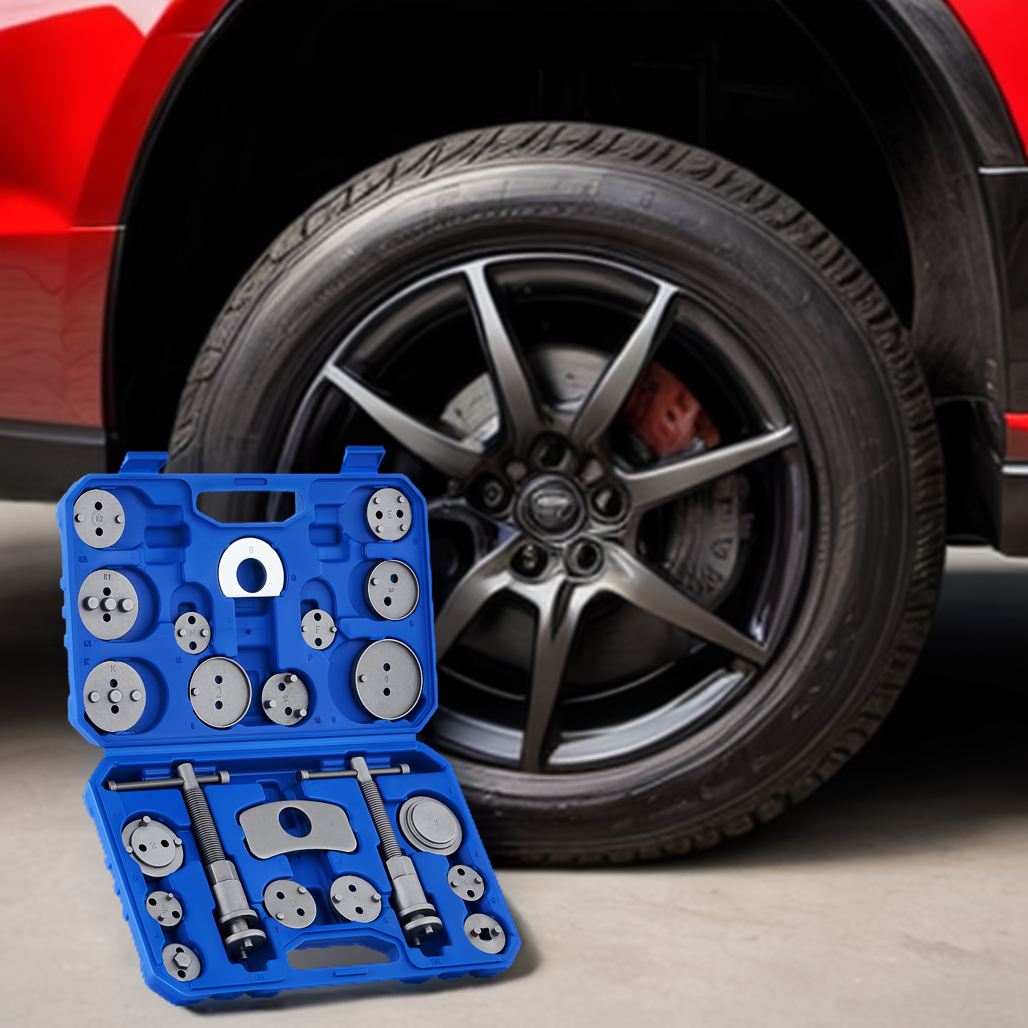 24pcs Robust Disc Brake Caliper Tool Kit Without Battery
