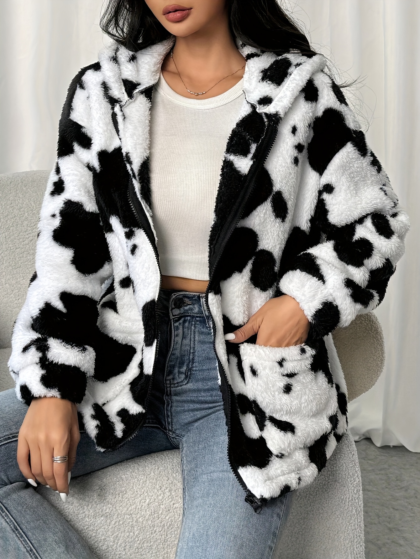ジャケット・アウター AMERI BLANKET LIKE FAKE MOUTON COAT Ameri（アメリ）の「BLANKET LIKE FAKE MOUTON COAT（ムートン