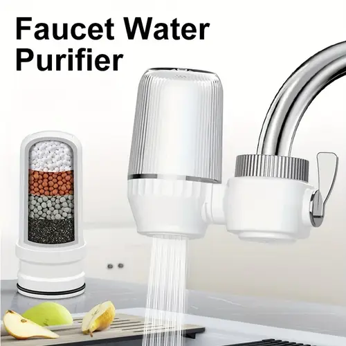 ceramic filter water purifier faucet mounted water filter no electricity no batteries kitchen bathroom accessory plastic material tap aerator