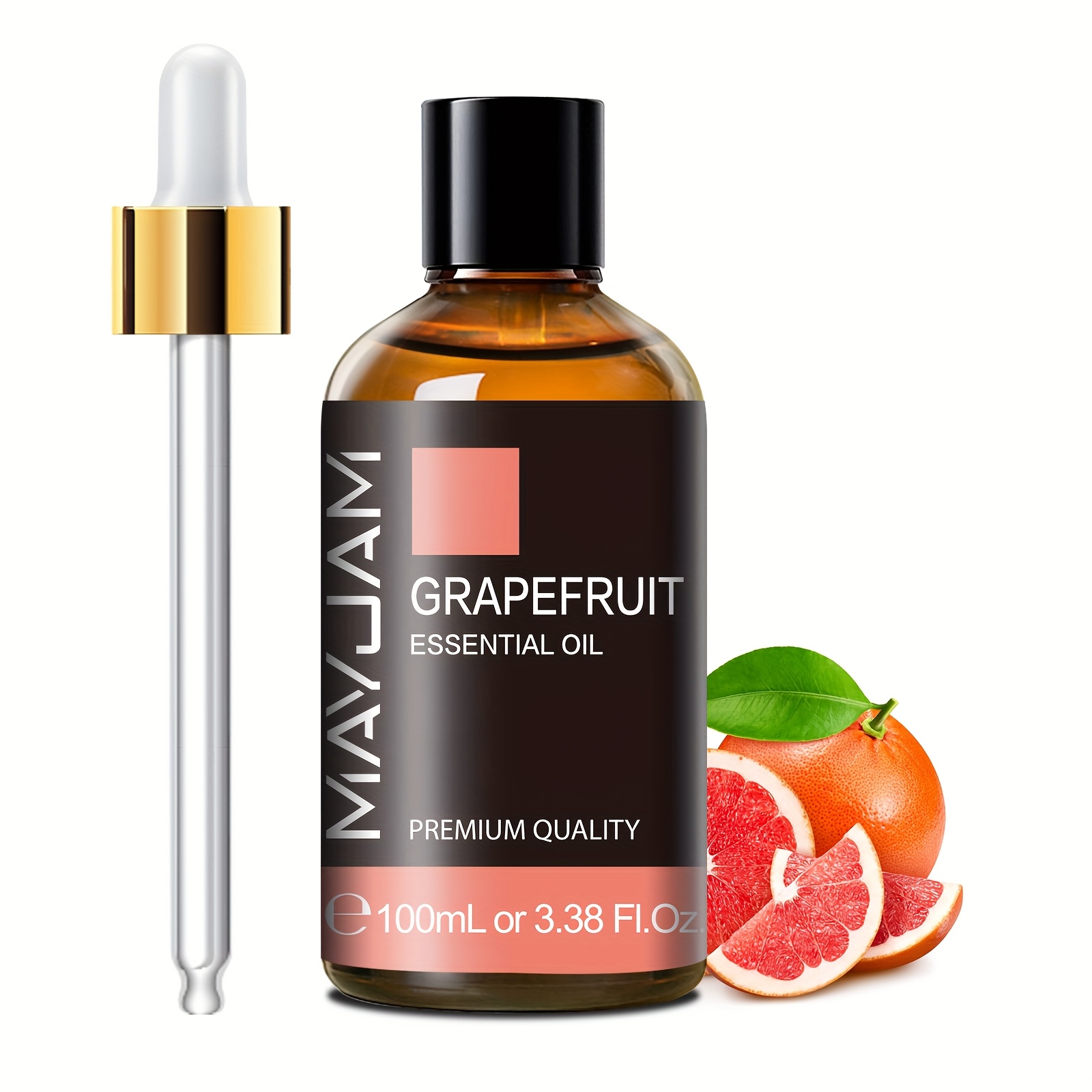 TEMU Mayjam 1pc 3.38fl.oz Grapefruit Essential Oils For Aromatherapy Diffuser Humidifier, Mayjam