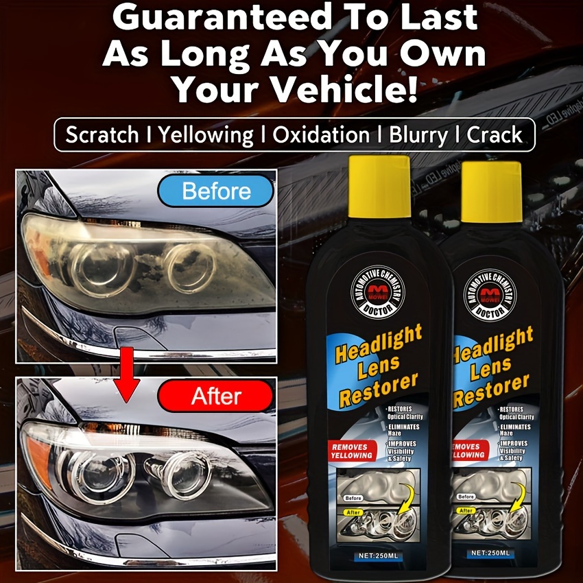 Universal Headlight Restoration Polish Removes Yellowing Temu
