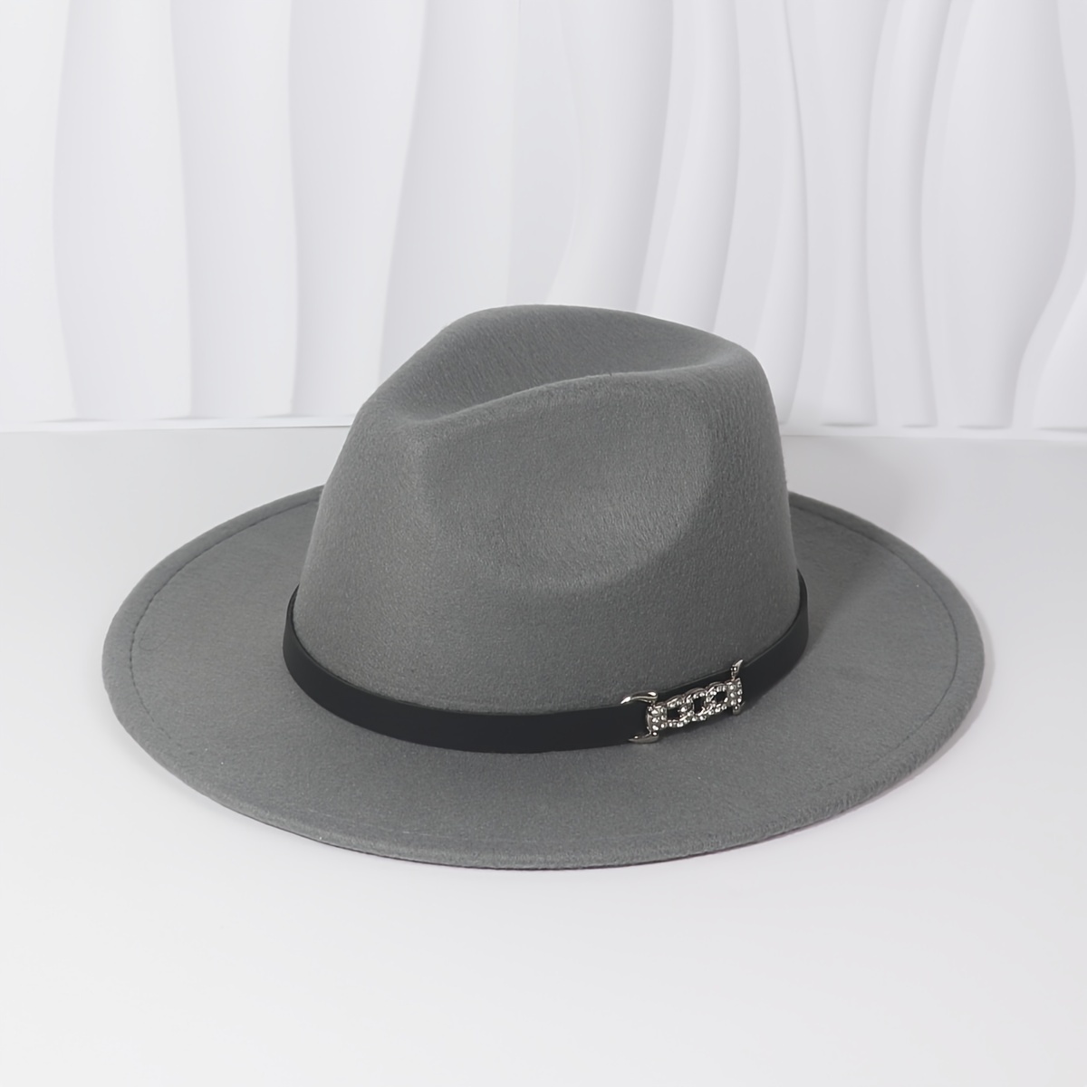 mens womens autumn winter british style top hat felt hat - Temu display picture 3