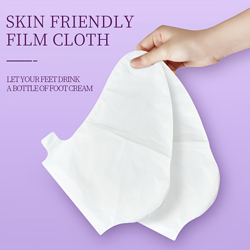 5 pairs sadoer natural lavender exfoliating mask - physical exfoliator for smooth & shiny feet, paraben-free & hypoallergenic, sensitive light beige safe, moisturizing spa with lavender scent, pedicure gift for women, spa products, lavender mask, exfoliating mask, Product details 2