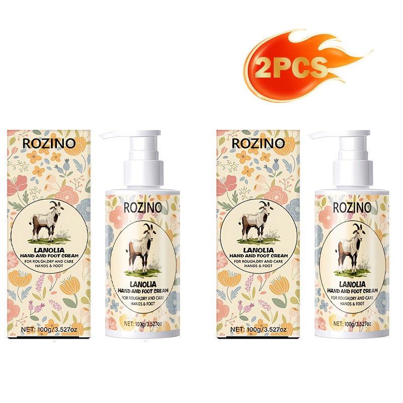 Image of *2pcs Dry Cracked Hand Cream, Anti-wind Cracking, Anti-wind , Moisturizing And Hydrating Effect, Long-lasting Nourishment, , Used On Dry Areas Such As Hands, Heels, Ankles, Elbows, Etc. Foot Cream