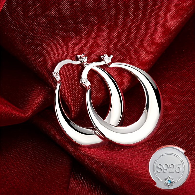 

Jewelry Electroplating 925 Silver Earrings U-shaped Earrings Fashion Jewelry