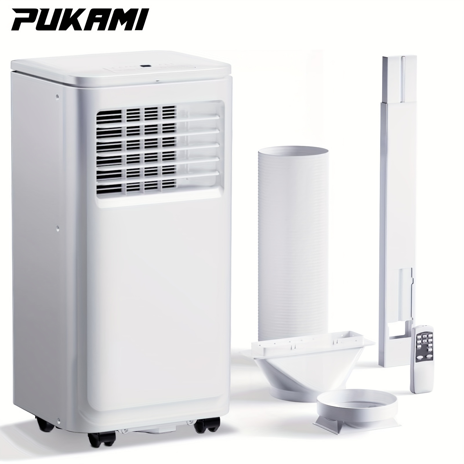 

Pukami Portable Air Conditioners, Portable Ac Cools Up To 350 Sq.ft, Room Air Conditioner With Remote Control, Dehumidifier & 3-in-1 Floor Standing Air Conditioner 24hrs Timer