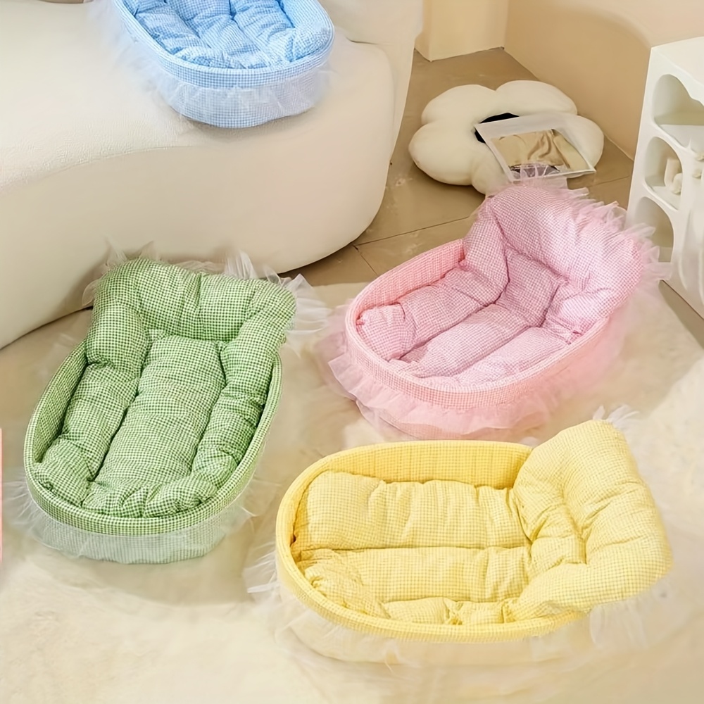 soft washable pet bed set cats small dogs cozy seasonal Temu Canada