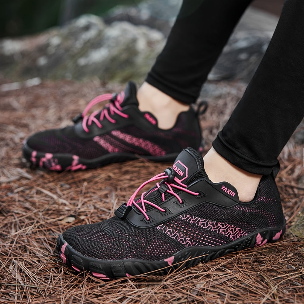 womens magenta barefoot hiking shoes comfortable non slip - Temu display picture 1