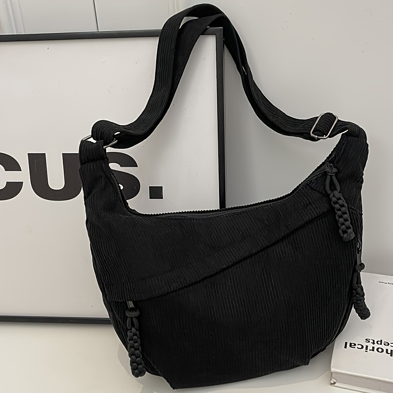 TEMU Women's New Casual Nylon Fabric Crossbody Bag, Adjustable Shoulder Strap, Suitable For Gifting, Short Trips, And Casual Shopping