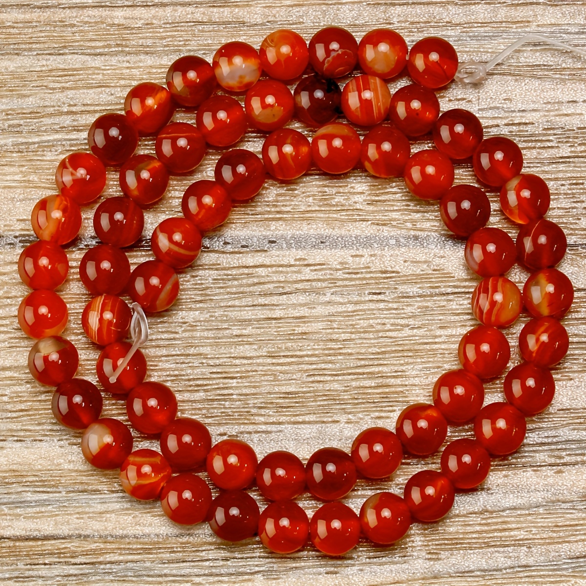 Image of Natural Carnelian Loose Beads, Round Beads, 4mm (0.16 Inch) - 10mm (0.4 Inch), For Jewelry Making, Necklaces, Bracelets And Earrings