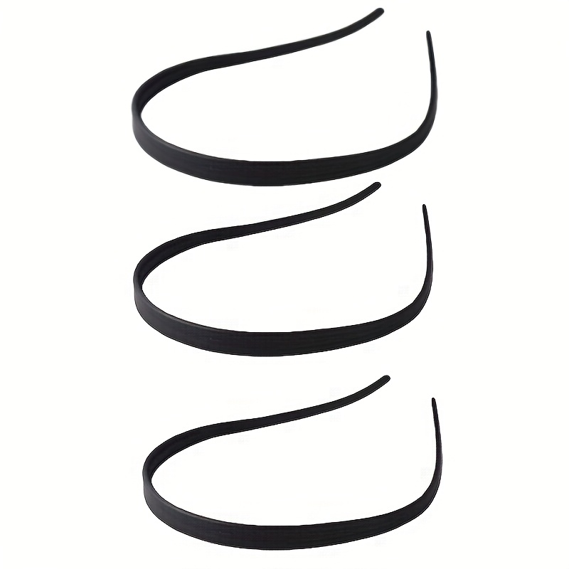 E-shop 2/3/4 Stück Schwarze U-förmige Stirnbänder, Geeignet für Verschiedene Frisuren, Bändigt auch Ausgefallene Haare, Einfach für einen Lässigen