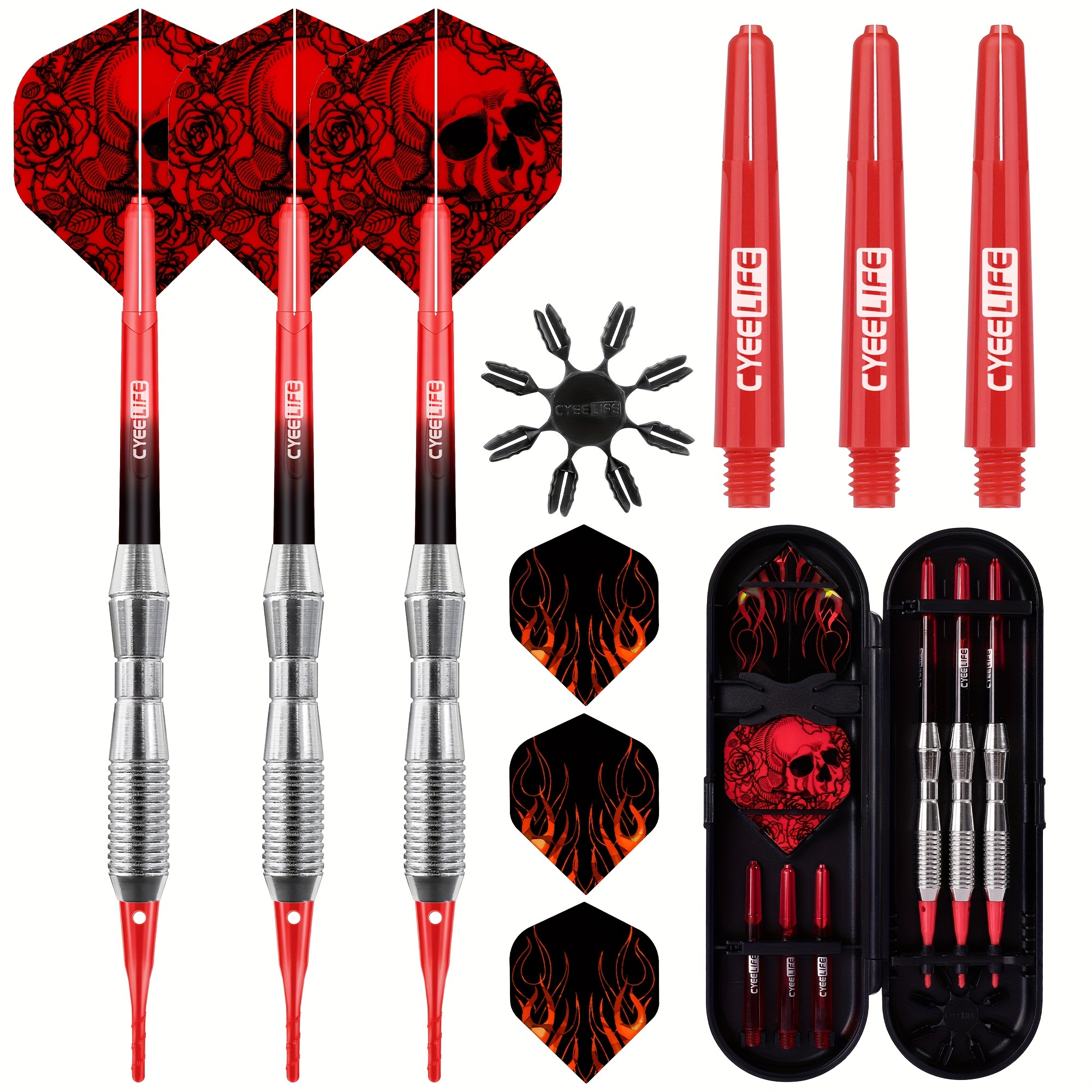 

18g Dart Set By Cyeelife, 3 Darts Per Set + Dart Storage Box