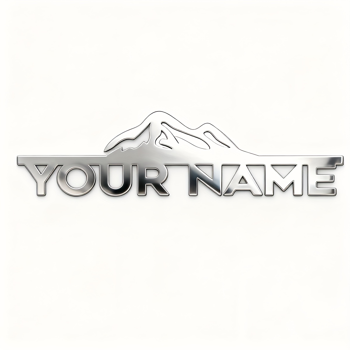 TEMU Personalized Emblem Mountain With Name Plated, Gift For Cars Lovers, Piano Badge, Vehicle Additions, Father's Day Gifts, Gift For Piano