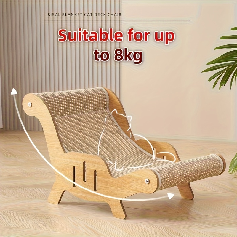 sturdy sisal rope cat scratcher chair durable scratch resistant casual sofa with a sturdy structure and high quality large cat lounge scratching toy 0