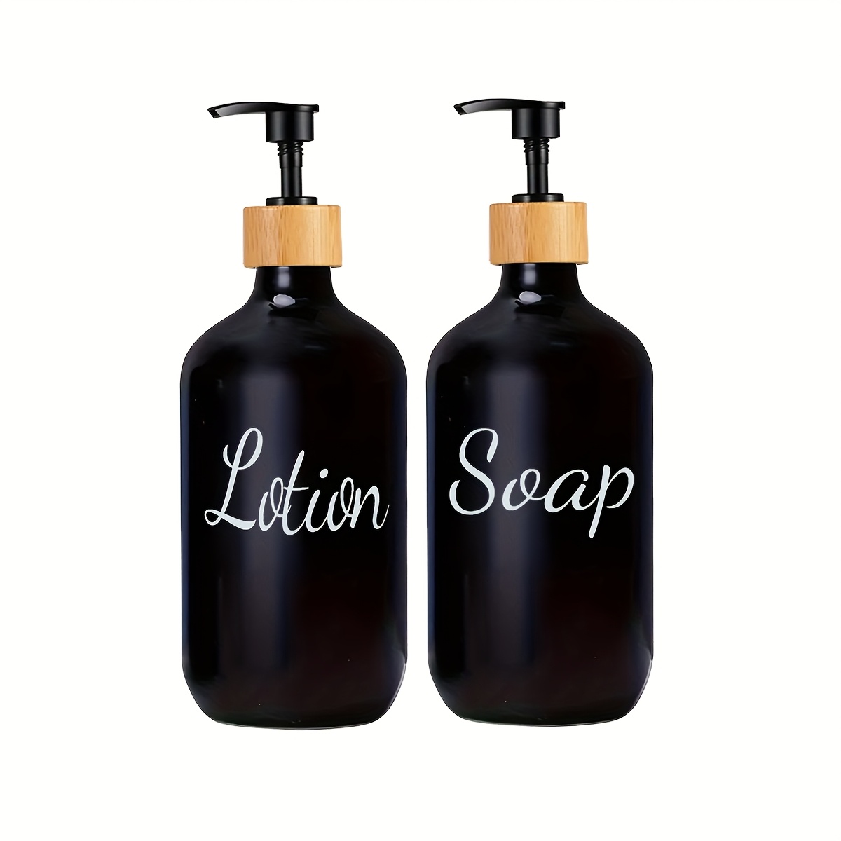 TEMU Soap Dispenser Set For Bathroon And Kitchen Soap And Lotion Storage Bottle For Decorative Countertop And Housewarming Gift