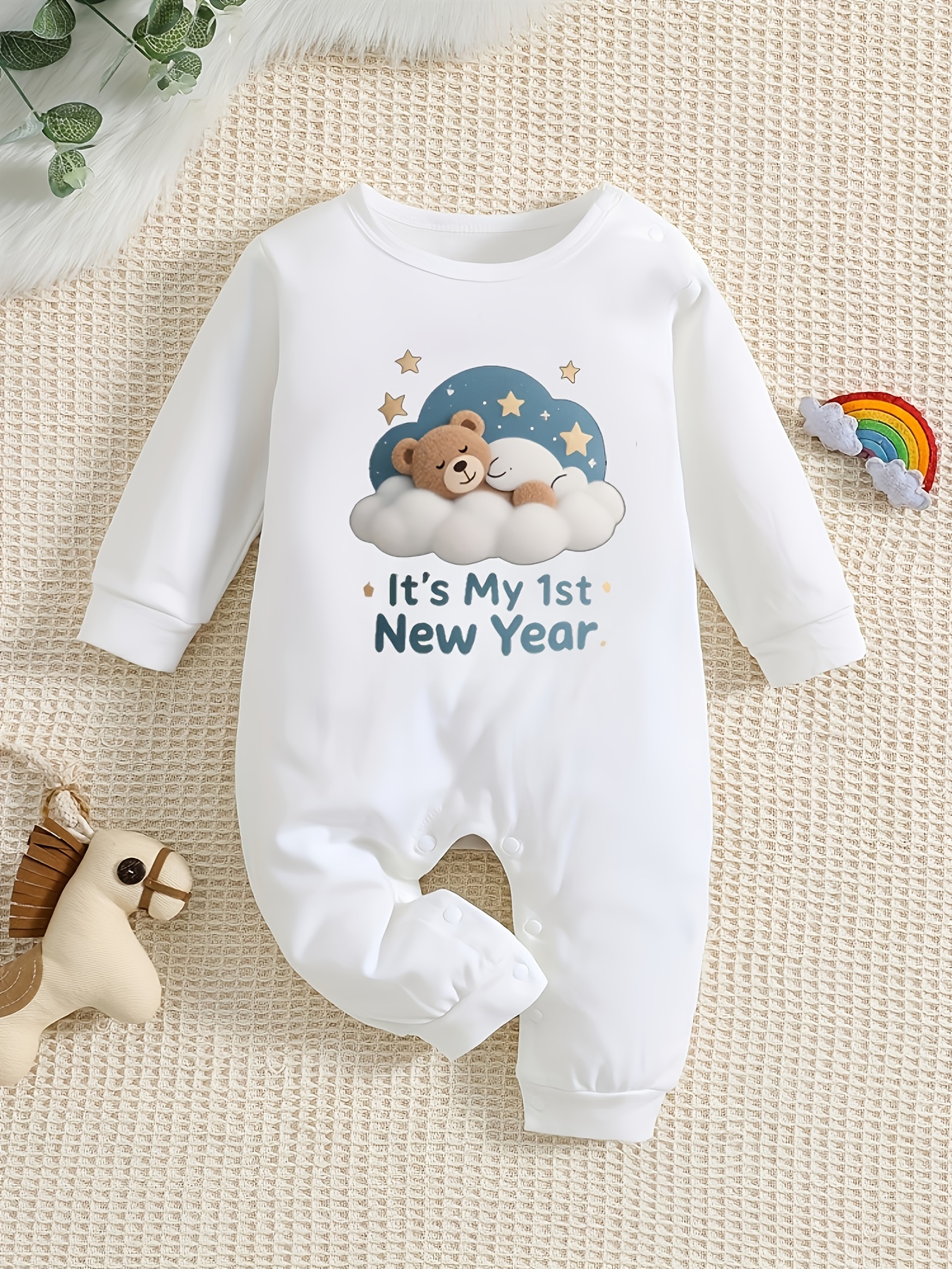 Babykleding met sterren- en berenprint