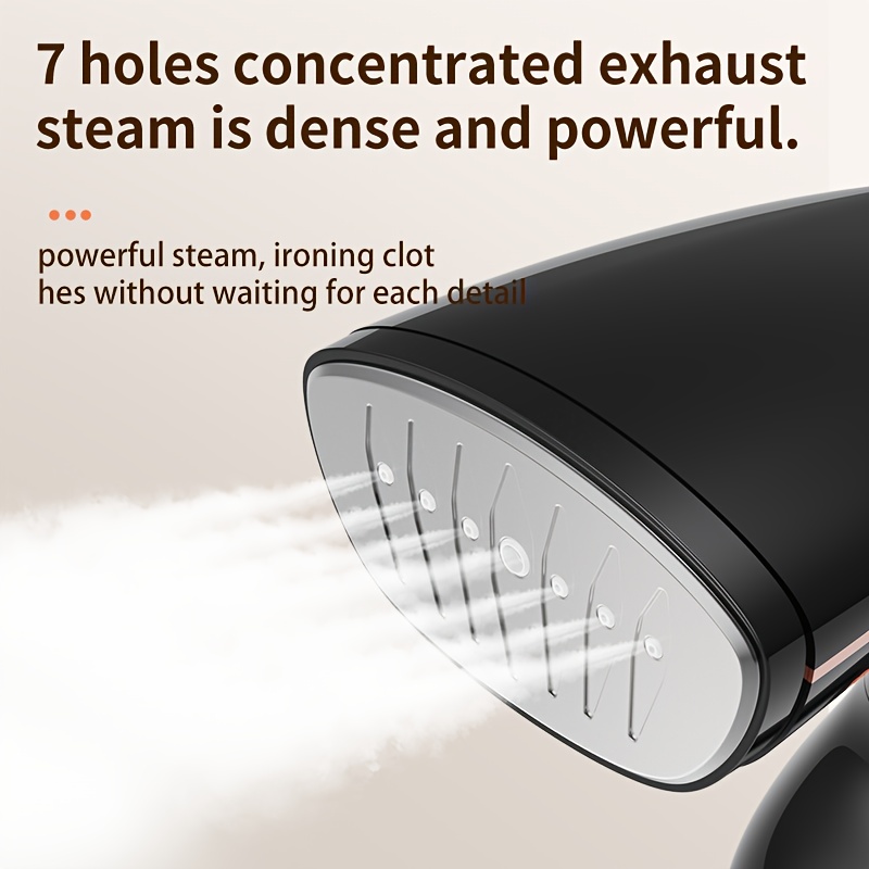 US Plug-in 3-Speed Garment Steamer with Large Water Tank, Gentle Heat & Multiple Ironing Modes - Lightweight Ergonomic Design for Quick Wrinkle Removal, Home & Professional Use, Clothes Ironing, Sleek Iron, Durable Construction 5 US Plug-in 3-Speed Garment Steamer with Large Water Tank, Gentle Heat & Multiple Ironing Modes - Lightweight Ergonomic Design for Quick Wrinkle Removal, Home & Professional Use, Clothes Ironing, Sleek Iron, Durable Construction - Image 5