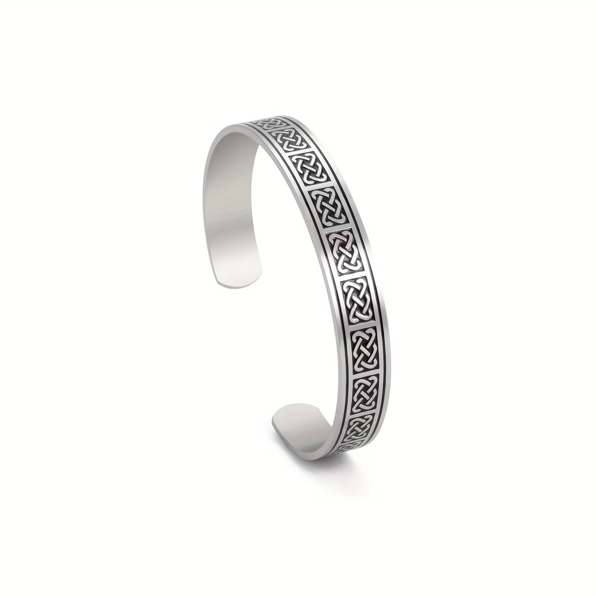 Punk Style Stainless Steel & Leather Bracelet For Men & Women - Gecko Lizard Design, Adjustable Woven Rope - View #2