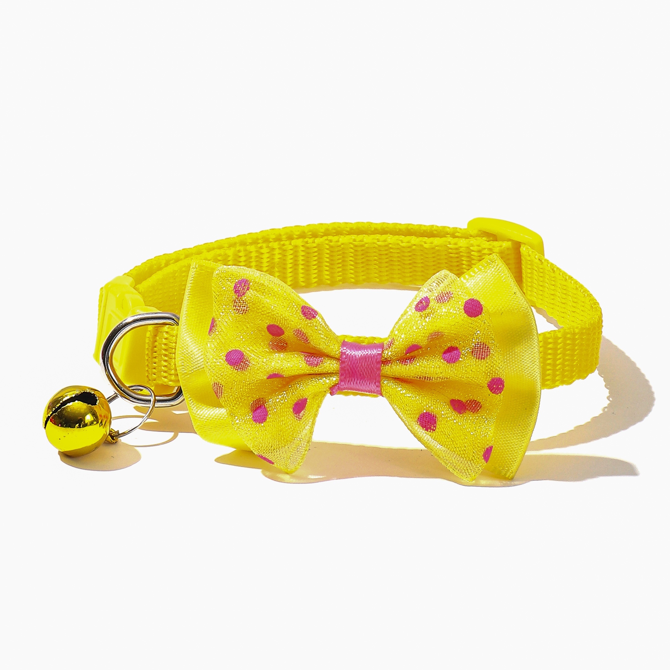 1pc polka dot bow pet collar adjustable   suitable for small cats and dogs Product details 6