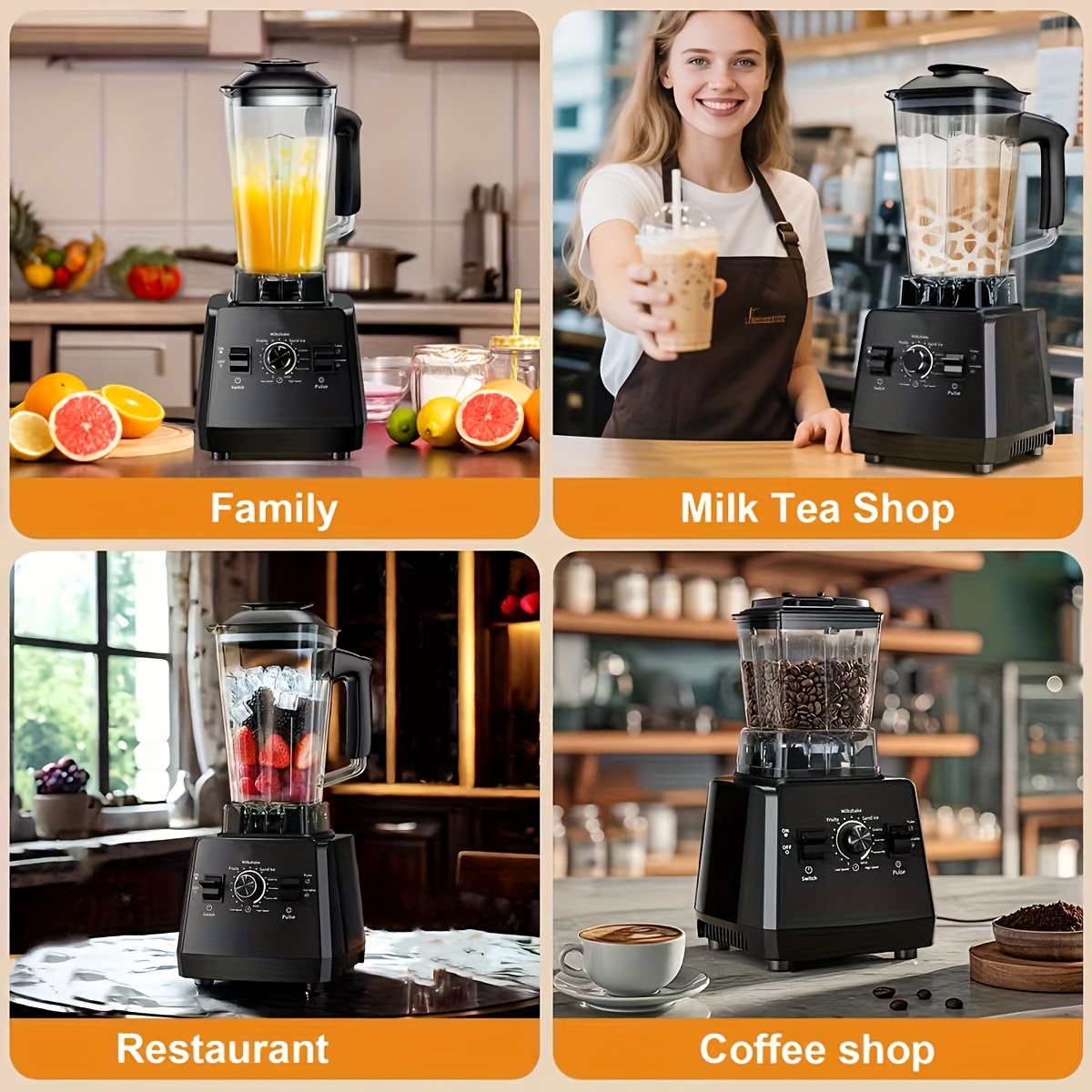 Professional Blender, Smoothies Blender with 2 Containers, 68oz... product image 7
