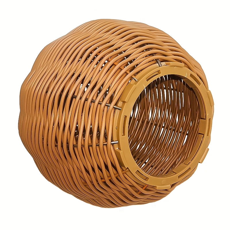 Image of Durable Iron Woven Parrot Nest - Hanging Bird Basket For Peonies, Phoenixes & Conures, Battery-free, Handcrafted , Birdcage Accessories
