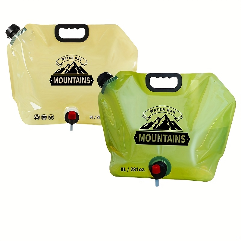 8L Travel Hydration Bladder with Valve and Foldable Storage