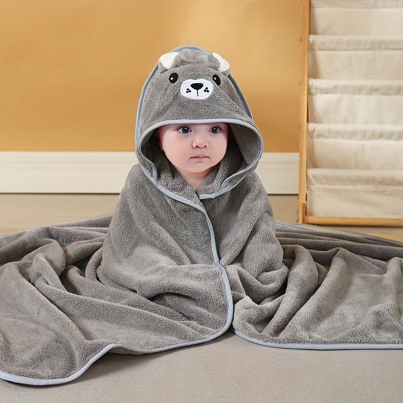 Ultra-Soft Microfiber Baby Bath Towel with Animal Design