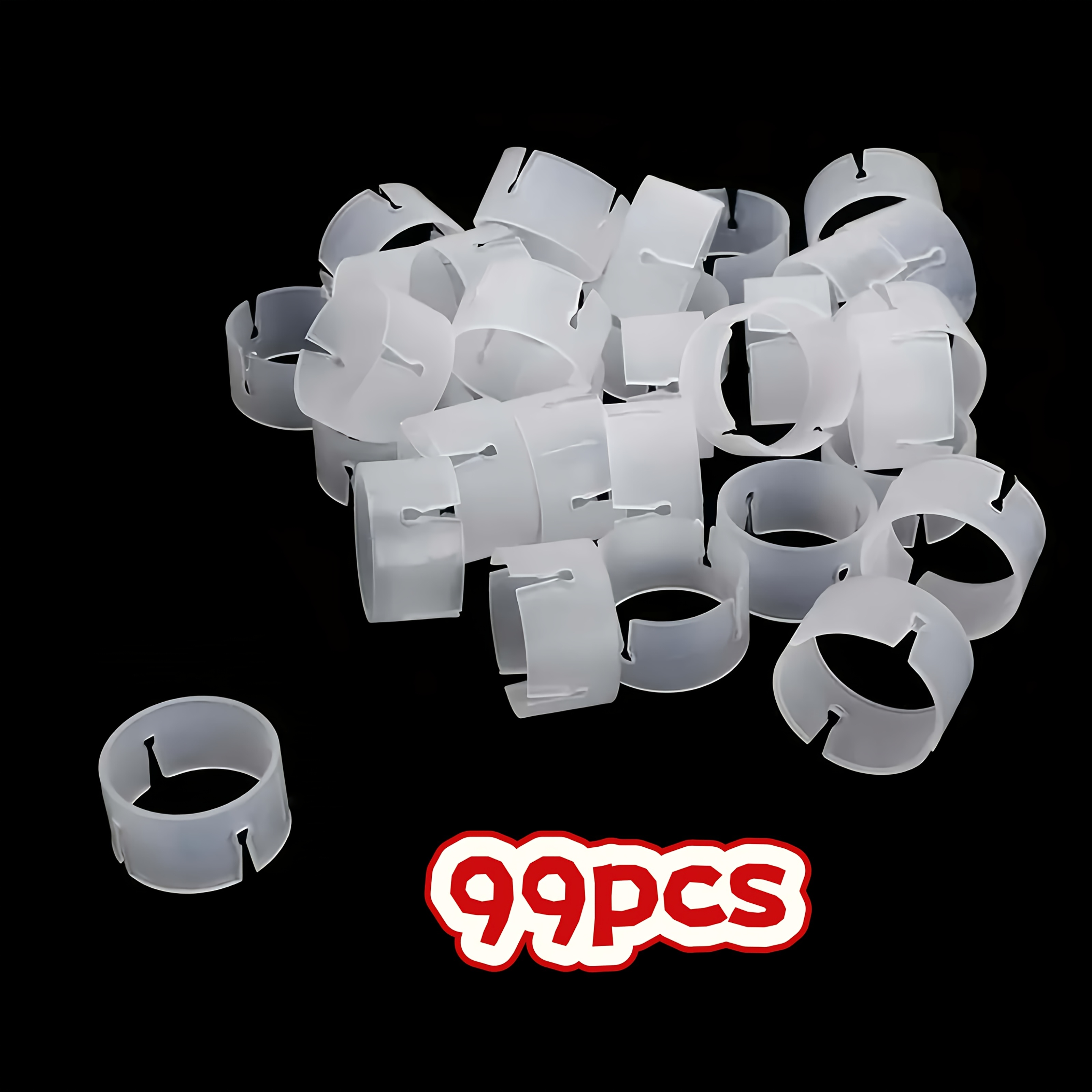 TEMU 24/49/99 piezas de clips rápidos para de globos, hebilla de anillo de , hebilla de anillo , de boda, adiciones para hacer de , soporte de anillo