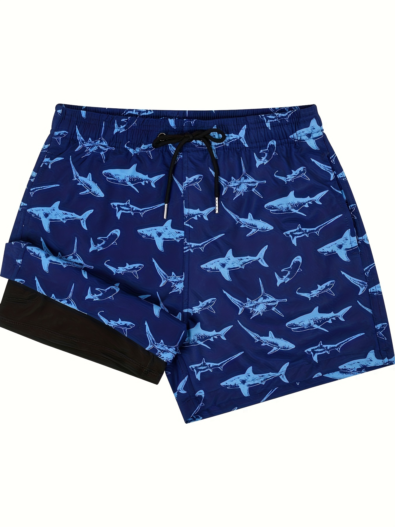 Mens Swim Trunks with Compression Liner in Quick Dry Swimming Shorts  Swimwear