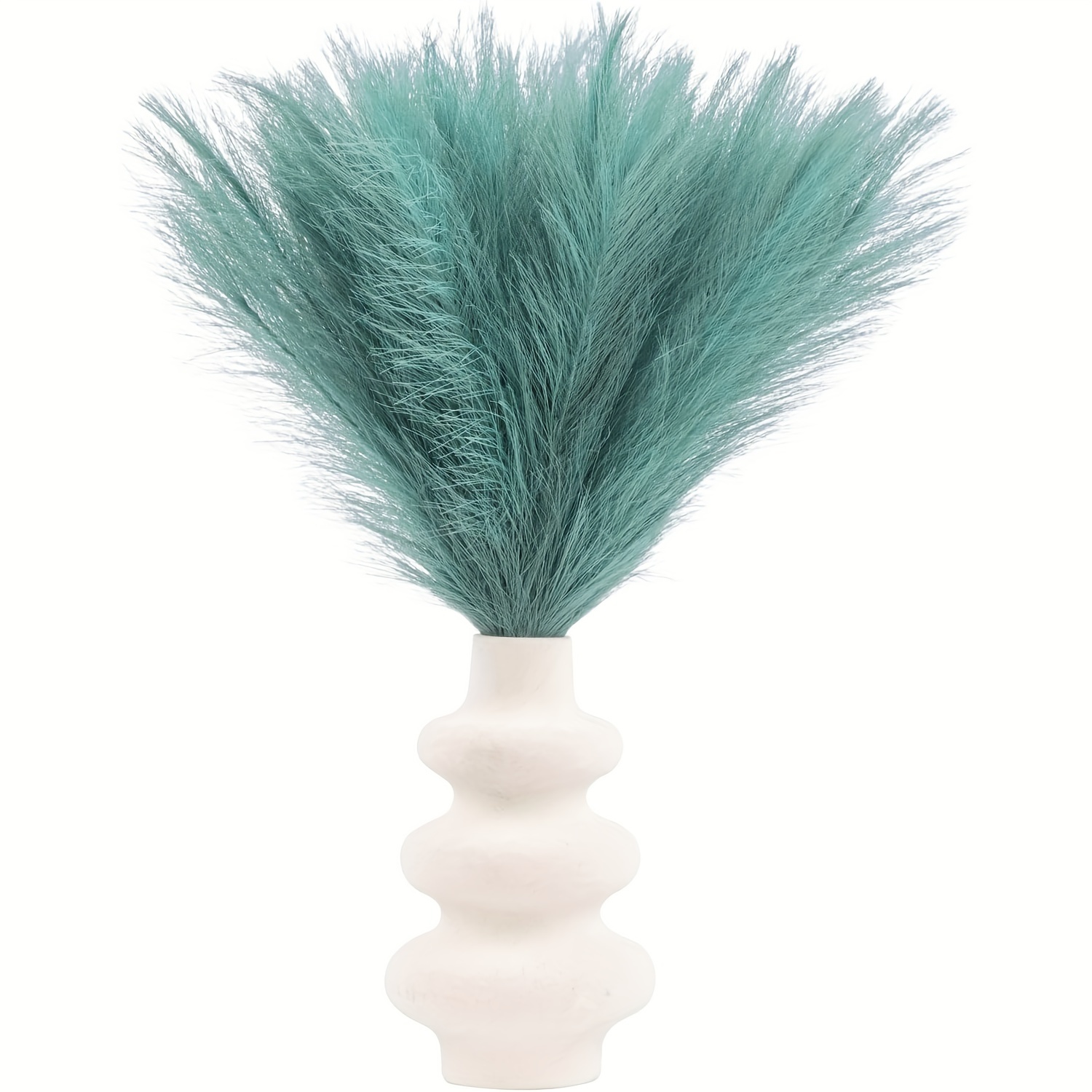 

13pcs/28pcs Teal Pampas Grass Decoration, 16.5inch/43cm Artificial Pampas Grass, Used For Room And Bathroom Decoration, Wedding Decoration, You Can Diy Your Decorations