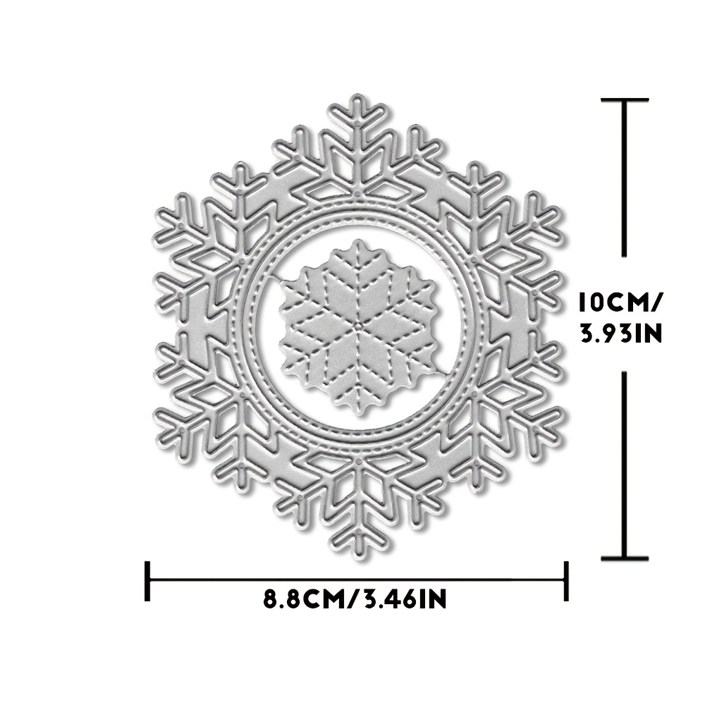 TEMU 1pc Pochoir Métal de Neige de Noël pour Découper, Idéal pour Embellir les Albums de Souvenirs, le Gaufrage et la Création de Cartes de . Parfait