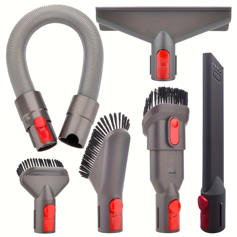 6pcs Attachment Kit For V15 V12 V11 V10 V7 V8 Detect Cyclone Fluffy Mattress Vacuum Cleaner Additions Bundle Replacement Brush Tools