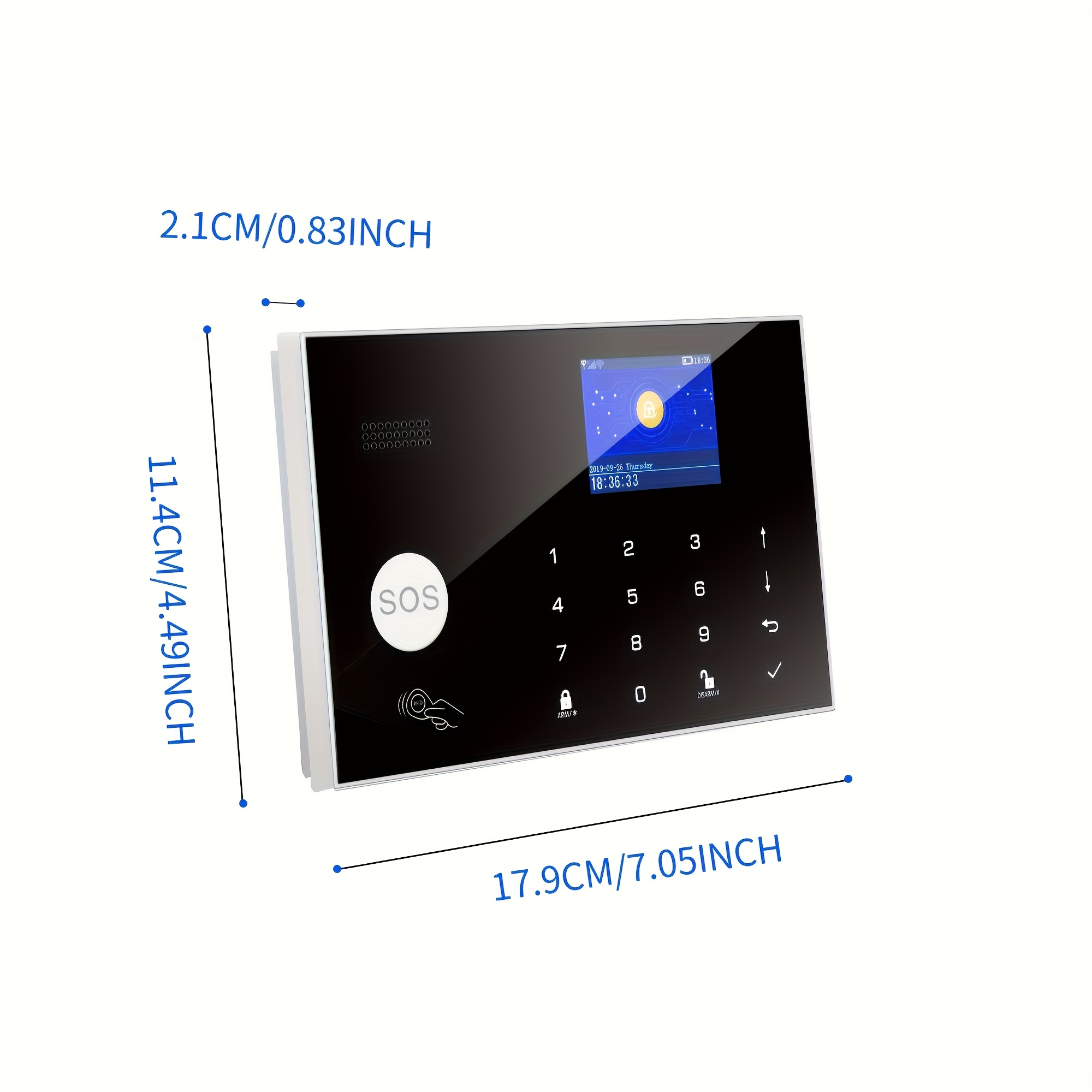 Sistema de Alarma para Hogares Inteligentes TUGARD con WiFi y GSM, Compatible con Alexa & Google Assistant, Sensores de Puertas/Ventanas, Detectores de Movimiento, Siirena, Integración a Cerraduras Intelligente, Control por Apps como Tuya, Sin Cuota Mensual, Voltaje Global 220-240V, Enchufe EU, Integra Amazon Alexa e Google Home, Respaldo en GSM, Fuente de Energía Incluida, Fácil Instalación para Seguridad del Hogar o Villa