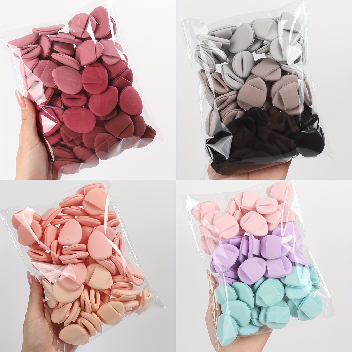 

15/30/60pcs Finger Puff Makeup Sponges - -free, Fragrance-free For & Concealer Application, Suitable For Types