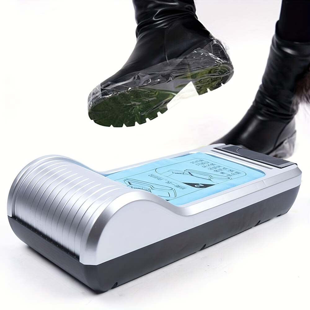 Distributeur Automatique Couvre-Chaussures - 100 Jetables Inclus - Pour Maison, Bureau, Laboratoire - Mains Libres