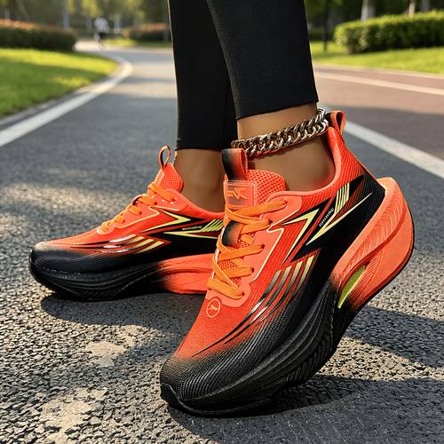 sneakers womens professional road running shoes breathable mesh upper shock absorbing lightweight outdoor athletic shoes womens tennis shoes wearable for outdoor activities gym sports daily wear and work