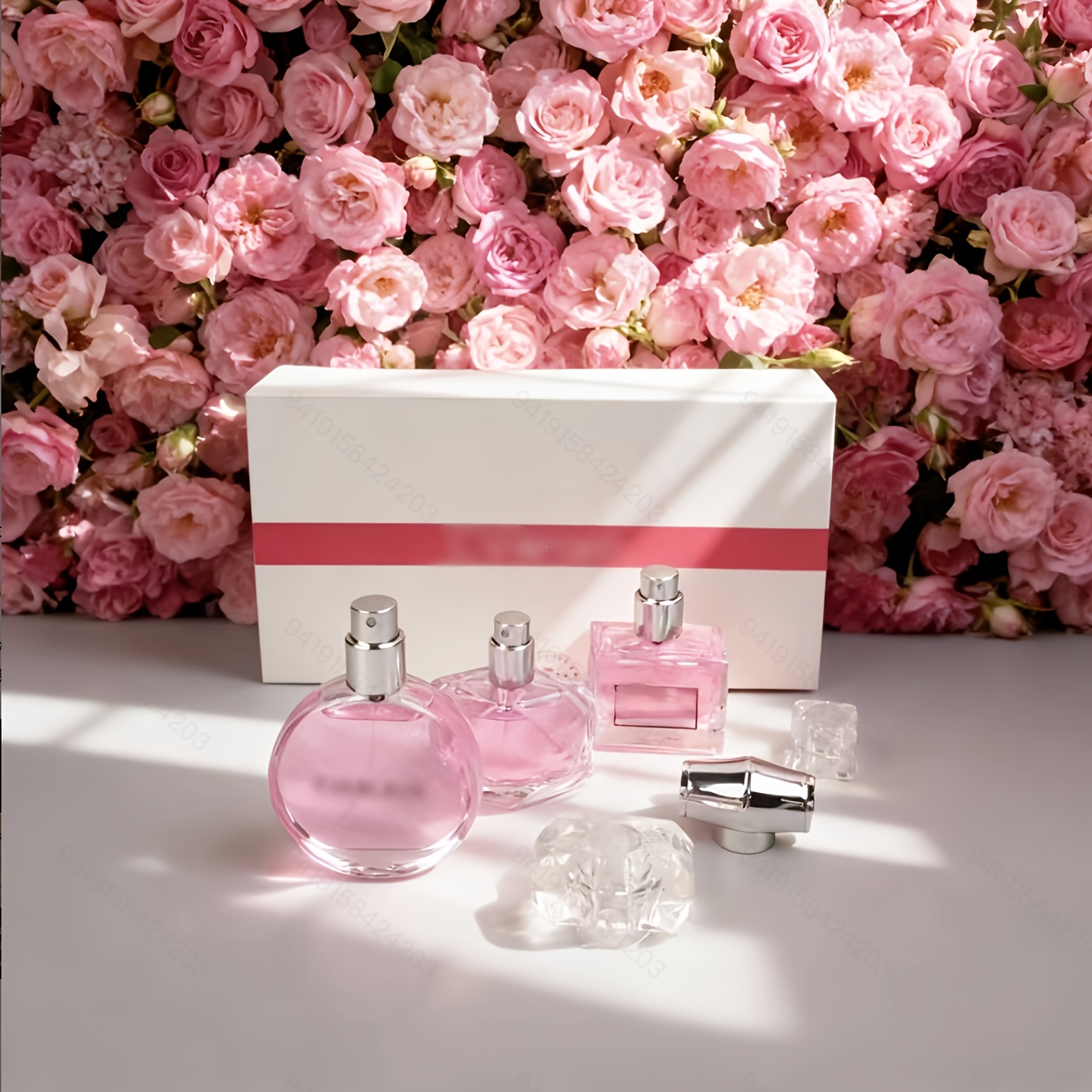 luxury women perfume set 3 unique long lasting scents over 24 hours elegant gift box for her valentine birthday christmas present Product details 0