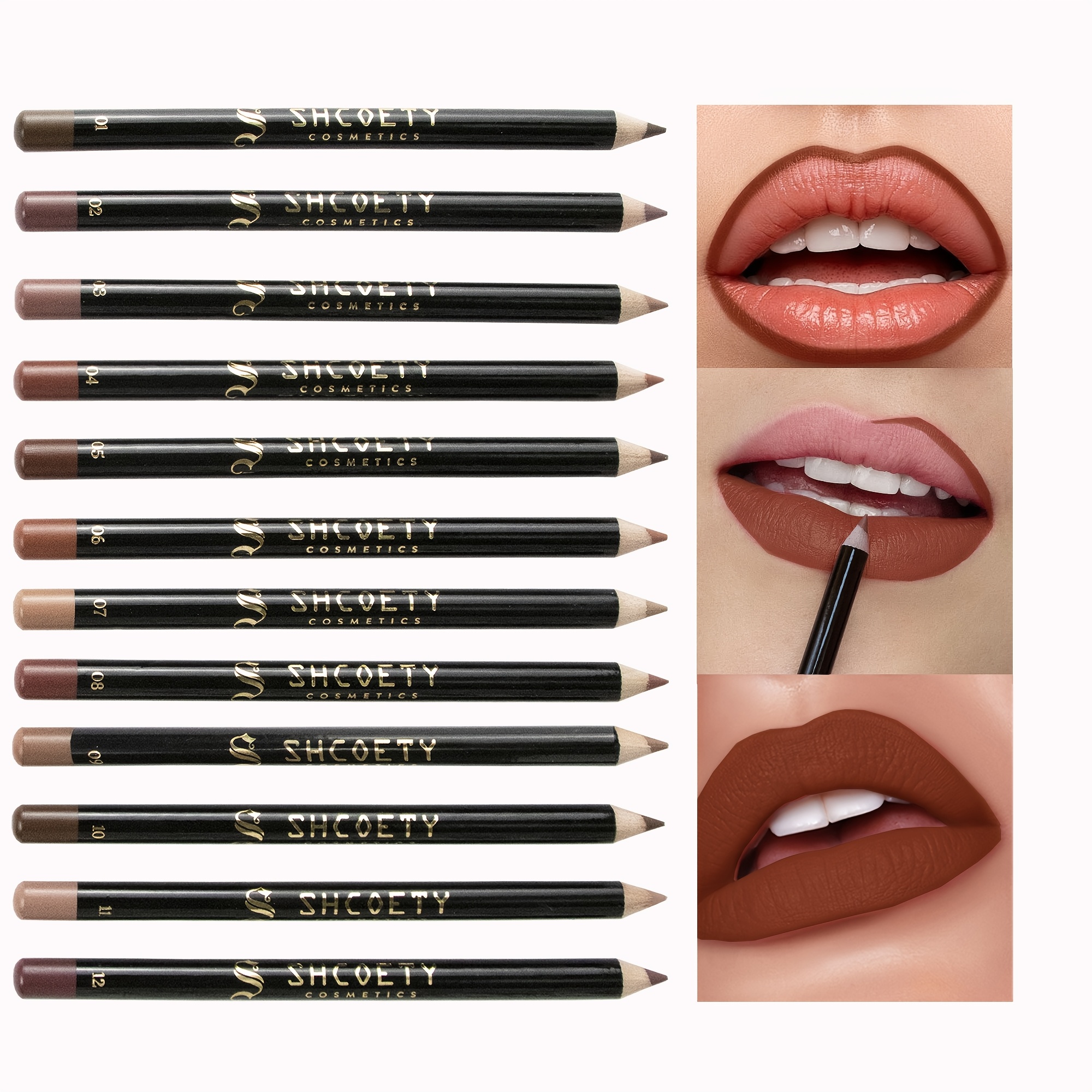 Matte Lip Liner Set 12pcs