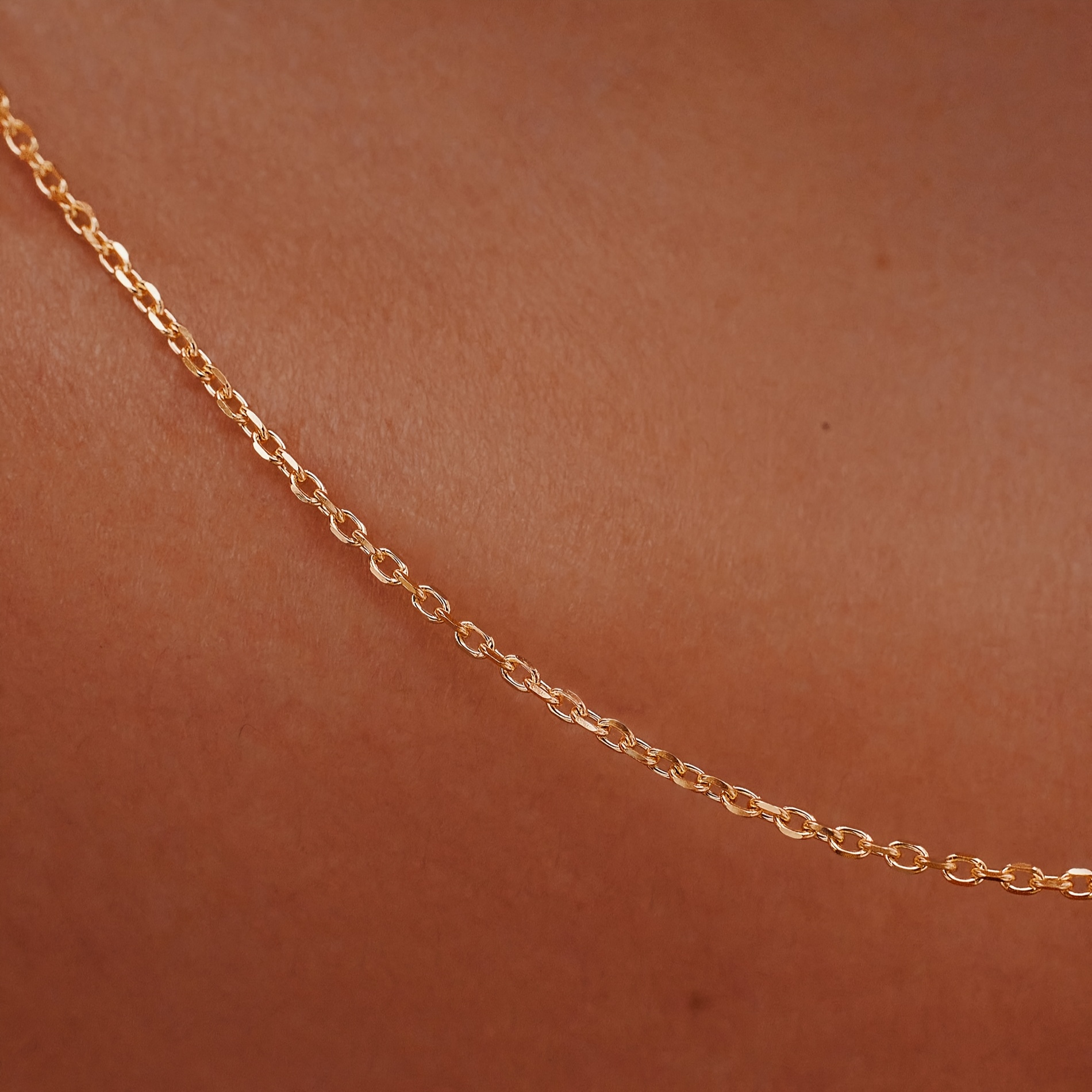 18K Gold-Plated Stainless Steel Ultra-Thin Chain Necklace, Women’s