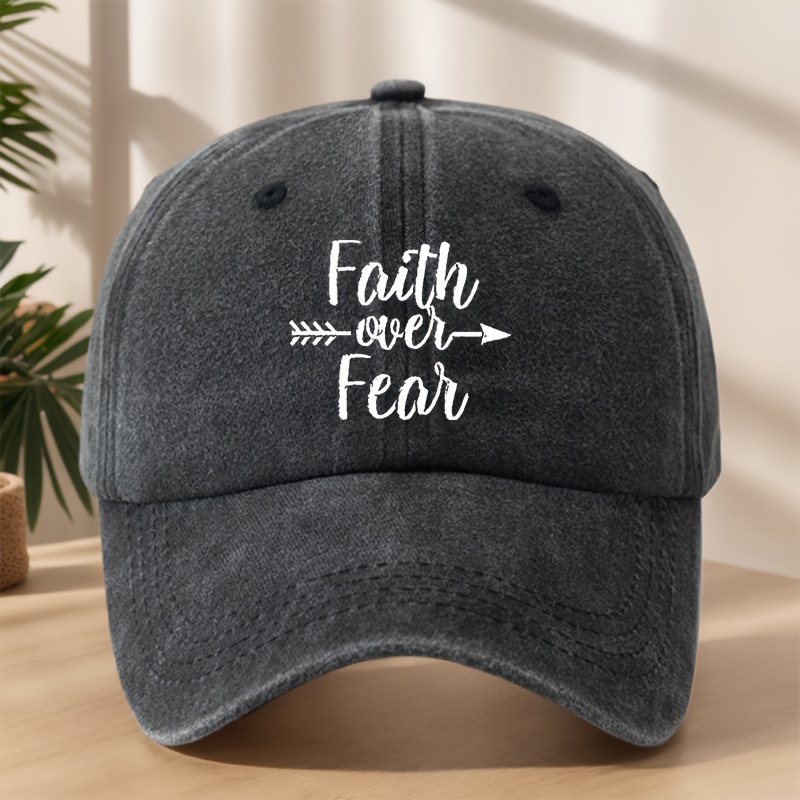 TEMU Makefge Vintage Embellished Letter '' Embroidered Baseball - Soft Breathable Washed Suitable For Outdoor, Casual & Sports - Retro Style