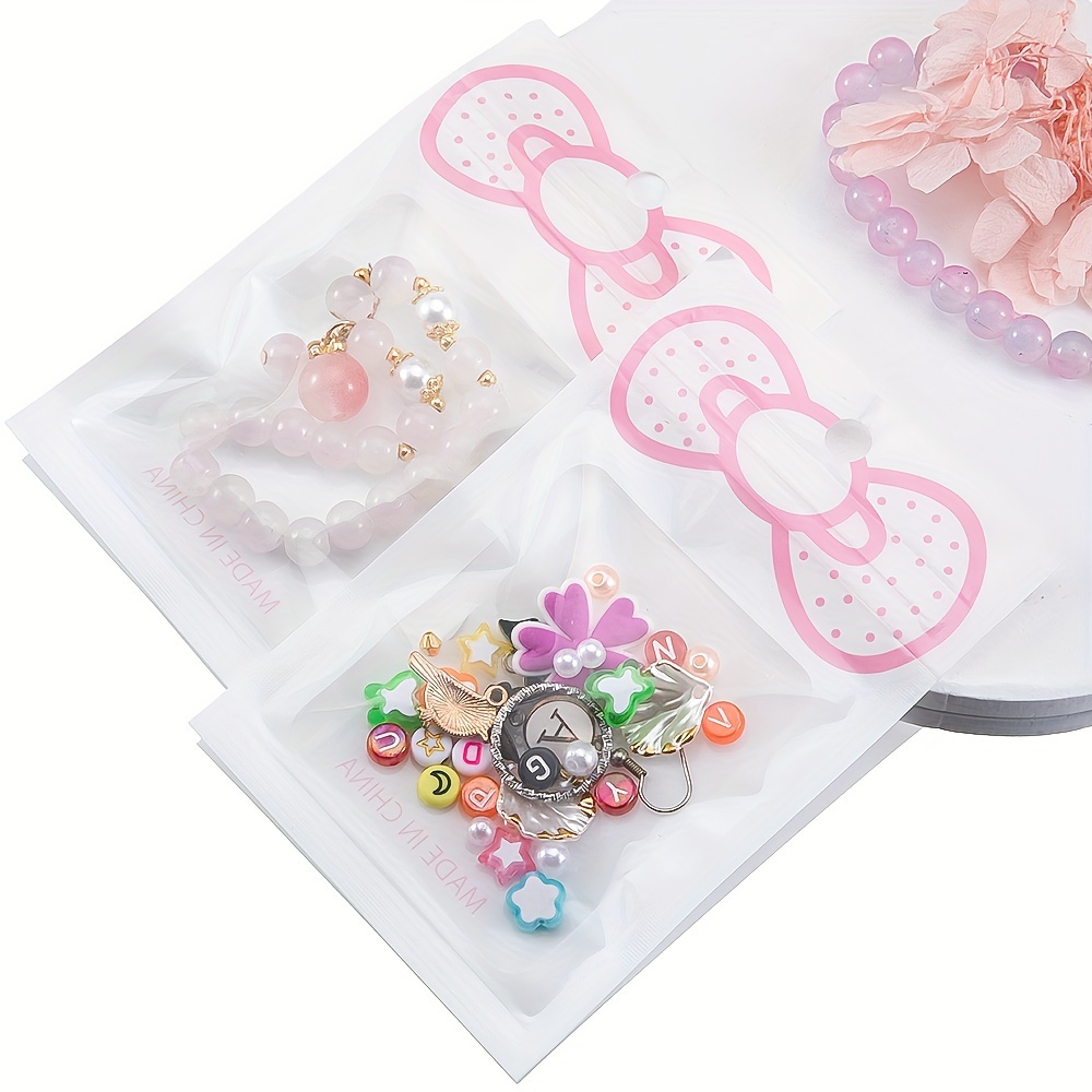 

50 Pcs Resealable For Jewelry Display, Retail Packaging, Gift , Small -jewelry Making Display & Packaging